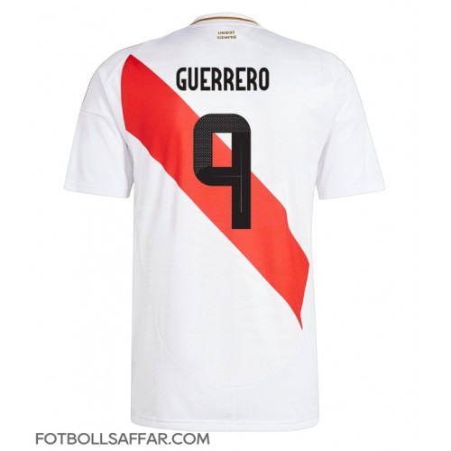 Peru Paolo Guerrero #9 Hemmatröja Copa America 2024 Kortärmad